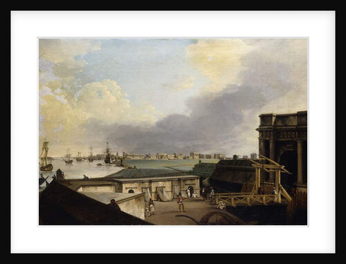A View of Calcutta taken from Fort William by William Hodges