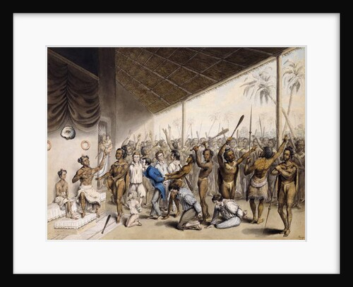 A Native Chief Ordering Europeans to be Put to Death, 1817 by C. Bray