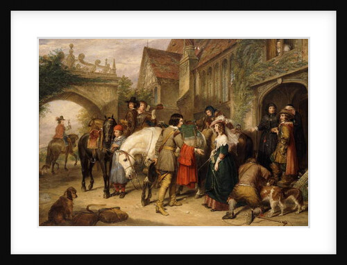 The Departure of Charles II from Bentley in Staffordshire, the house of Colonel Lane by Charles Landseer