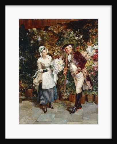 The Flower Girl by Henry Gillard Glindoni