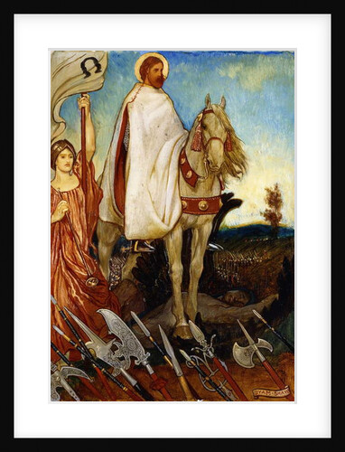 There is a great Field Marshall, my friend, who arrays our battalions; Let us to Provdence trust, and abide and work in our stations', by John Byam Liston Shaw