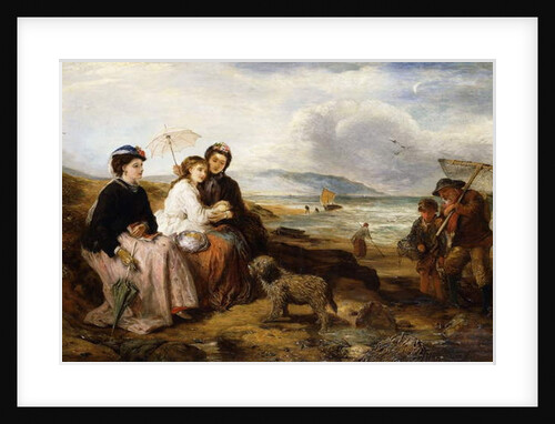 At the Seaside, 1877 by Thomas Falcon Marshall