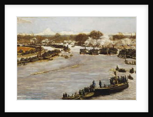 The Oxford and Cambridge Boat Race, 1879, 1880 by James Macbeth