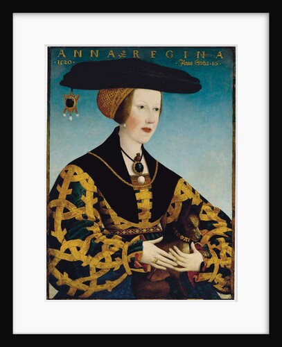 Portrait of Queen Anne of Hungary by Hans or Johan Maler