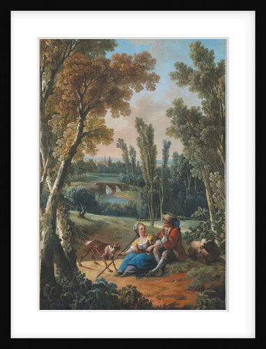 The Flute Lesson by Jean-Baptiste Huet