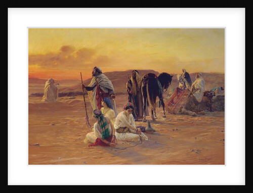 A Rest in the Desert, 1911 by Otto Pilny
