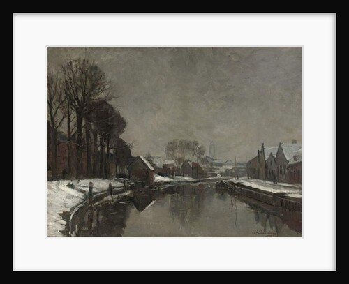 A Belgian Town in Winter, 1912 by Albert Baertsoen