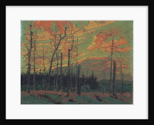 Burnt Land at Sunset, 1915 by Thomas John Thomson