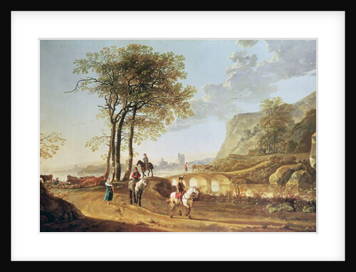 Extensive river landscape by Aelbert Cuyp