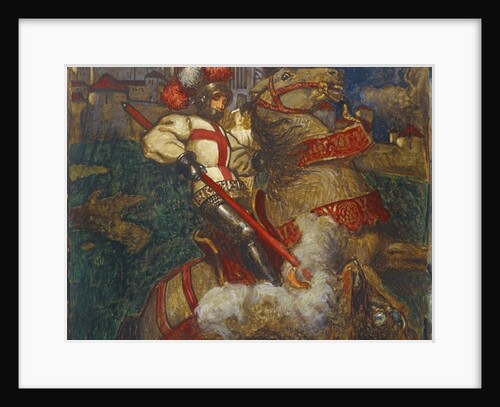 St. George slaying the dragon, 1908 by John Byam Liston Shaw