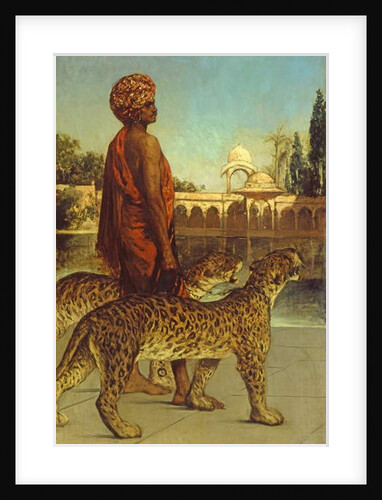 The Palace Guard with Two Leopards by Jean Joseph Benjamin Constant