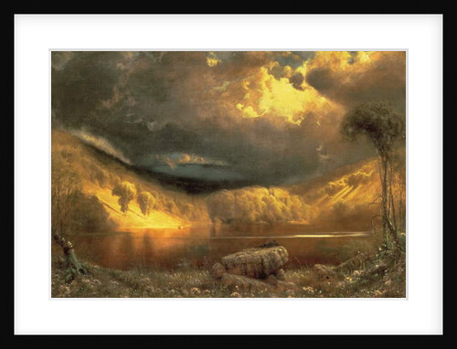 Stormy Skies above Echo Lake, White Mountains by James Fairman