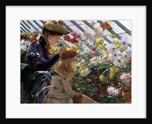 Chrysanthemums, 1890 by Charles Courtney Curran