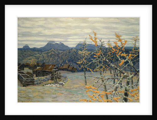 Village in the Ural Mountains, 1907 by Apollinari Mikhailovich Vasnetsov