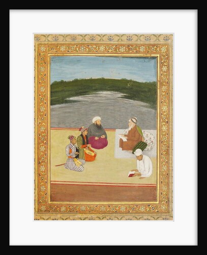 Discussion between learned men and princes, late 17th- early 18th century by Mughal School