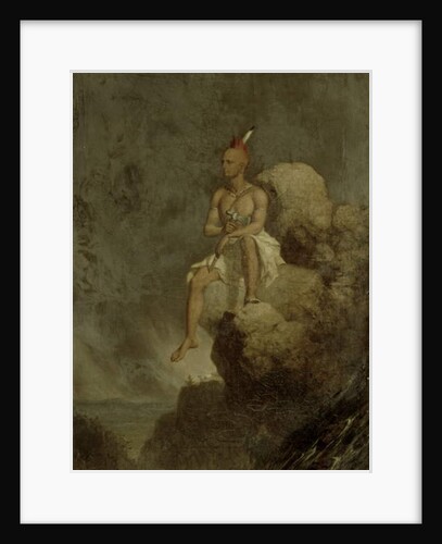 Indian Warrior on the Edge of a Precipice, 1847 by Charles Deas