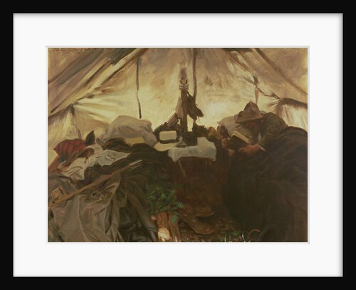 Inside a Tent in the Canadian Rockies, 1916 by John Singer Sargent