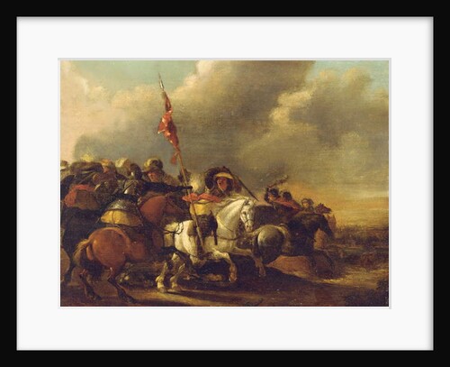 A cavalry engagement by Palamedes Palamedesz
