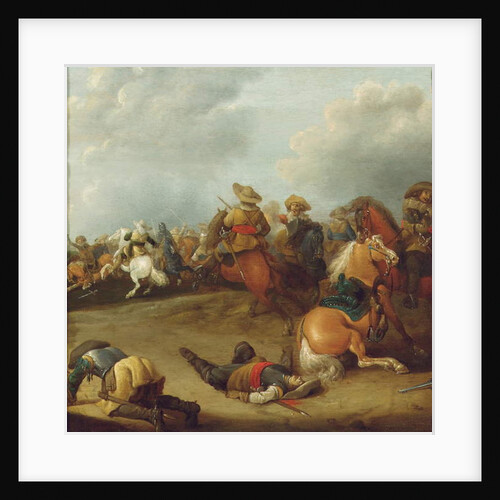 A cavalry battle by Palamedes Palamedesz