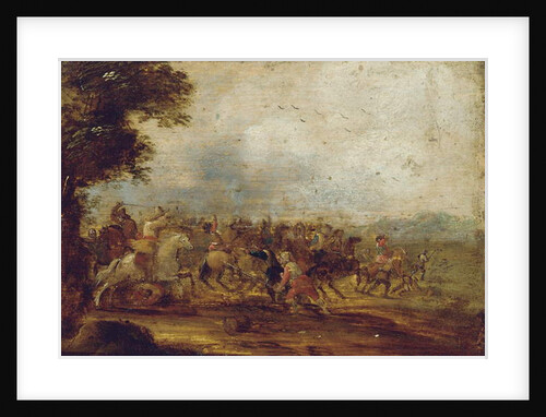 A cavalry engagement by Palamedes Palamedesz