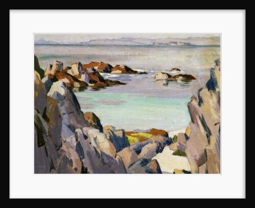 Staffa and Rhum from Iona by Francis Campbell Boileau Cadell
