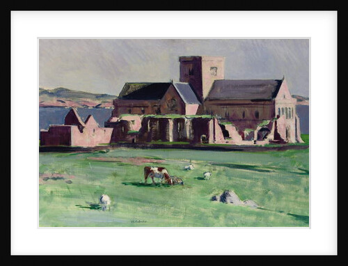 Iona Abbey from the northwest by Francis Campbell Boileau Cadell