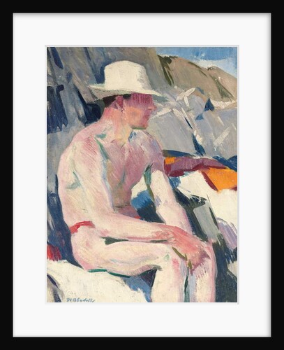 Bather in a white hat by Francis Campbell Boileau Cadell