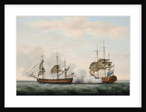 The East India Company's ship Bridgewater successfully defending her cargo from an attack by Francis Holman