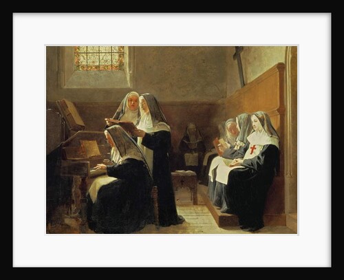 The Convent Choir, 1865 by Jean or Jehan Georges Vibert