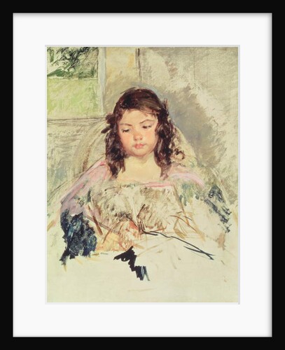 Sketch for 'Francoise in a Round-Backed Chair, Reading' or 'A Girl in Pink' c.1908 by Mary Stevenson Cassatt