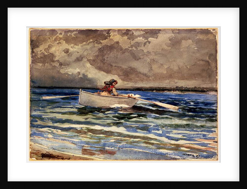 Rowing at Prout's Neck, 1887 by Winslow Homer