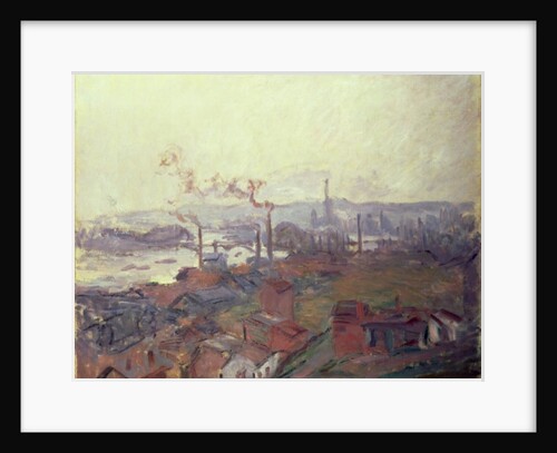 General View of Rouen from St. Catherine's Bank, c.1892 by Claude Monet