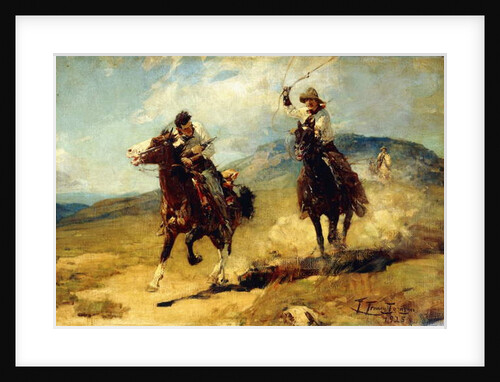 The Horse Thief, 1925 by Frank Tenney Johnson