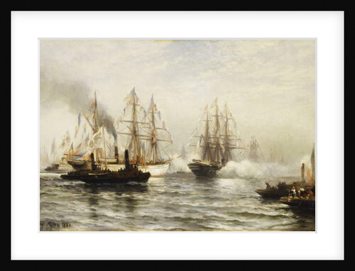 Reception of the Isere in New York Bay, June 20, 1885, 1885 by Edward Percy Moran