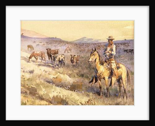 Grazing Cattle by Edward Borein