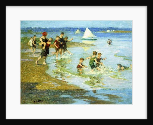 Children at Play on the Beach by Edward Henry Potthast