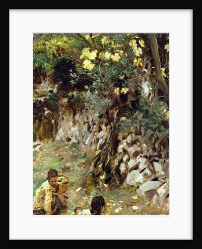 Girls Gathering Blossoms, Valdemosa, Majorca by John Singer Sargent