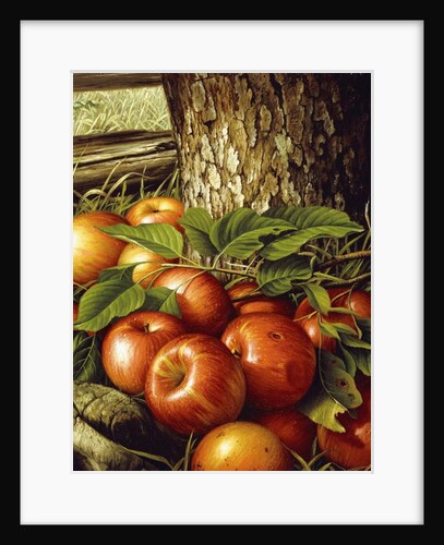 Apples and Tree Trunk, 1891 by Levi Wells Prentice