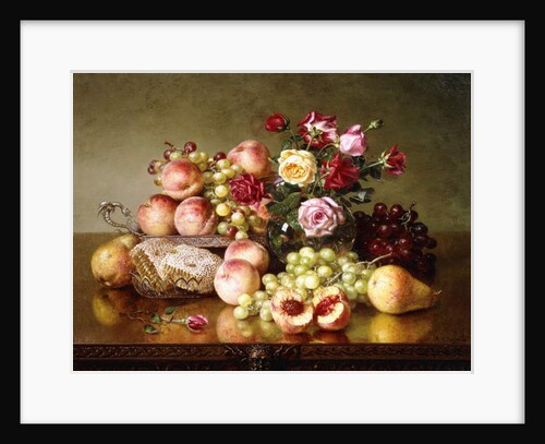 Fruit Still-life with Roses and Honeycomb, 1904 by Robert Spear Dunning
