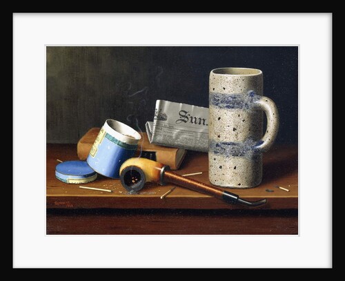 Still-life with Blue Tobacco Box, 1878 by William Michael Harnett