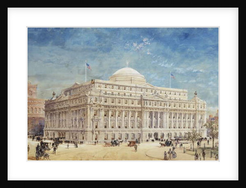 A Rendering of a Preliminary Proposal for the United States Custom House, New York, 1899 by Hughson Frederick Hawley