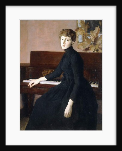 At the Piano by Julian Alden Weir