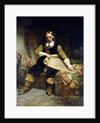 Oliver Cromwell, 1867 by Emanuel Gottlieb Leutze