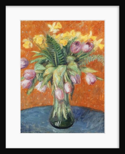 Lavender Tulips and Jonquils by William James Glackens