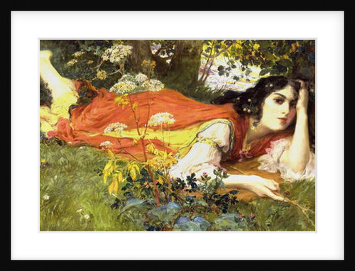 At the Running Brook by Frederick Arthur Bridgman