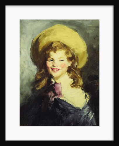 Girl with Big Hat by Robert Cozad Henri