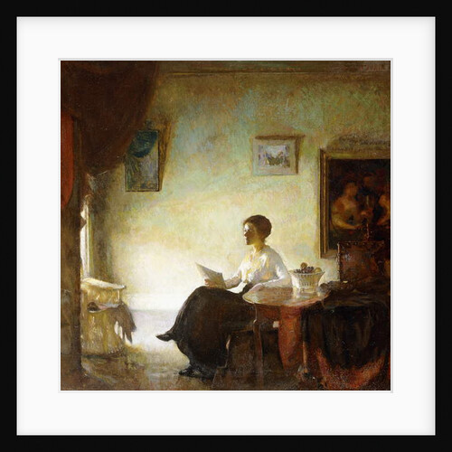Looking at Prints, 1918 by Frederick Andrew Bosley