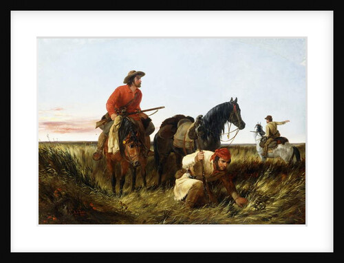 Trappers Following the Trail: At Fault, 1851 by Arthur Fitzwilliam Tait