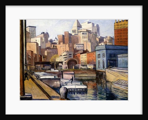 Downtown, 1922 by Samuel Halpert