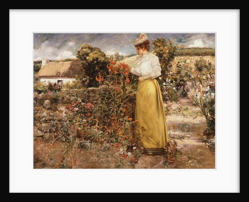 Among the Flowers, Giverny, 1890 by Dawson Dawson-Watson